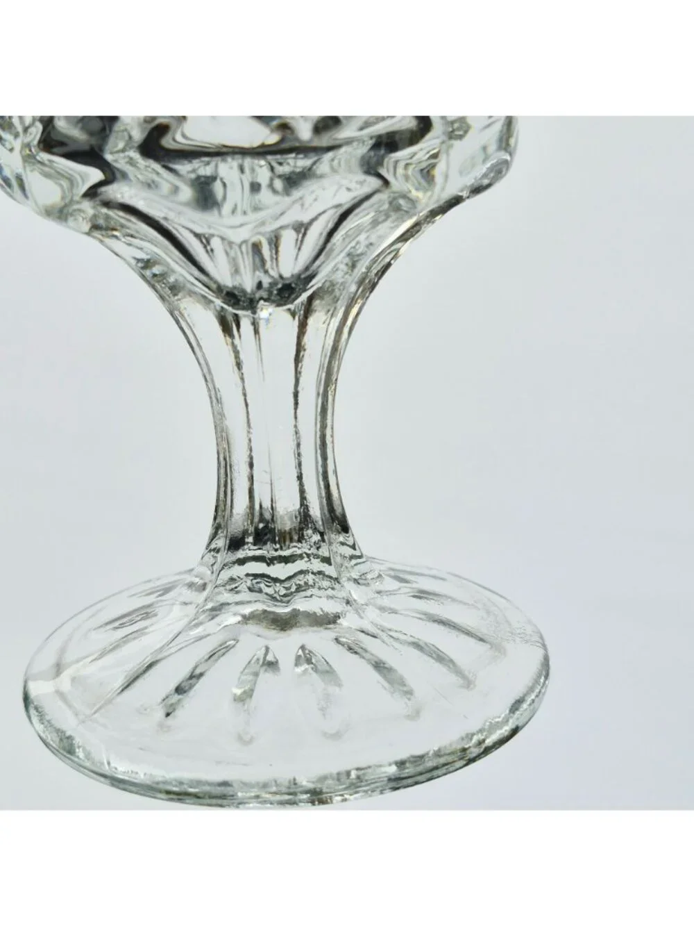 Vintage Anchor Hocking Wexford Goblet Set of 2, Criss Cross Pressed Glass, USA